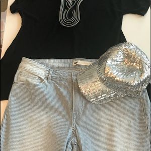 Levi’s railroad striped shorts size 14